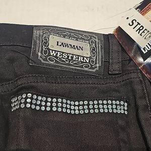 Black Lawman western jeans size 0